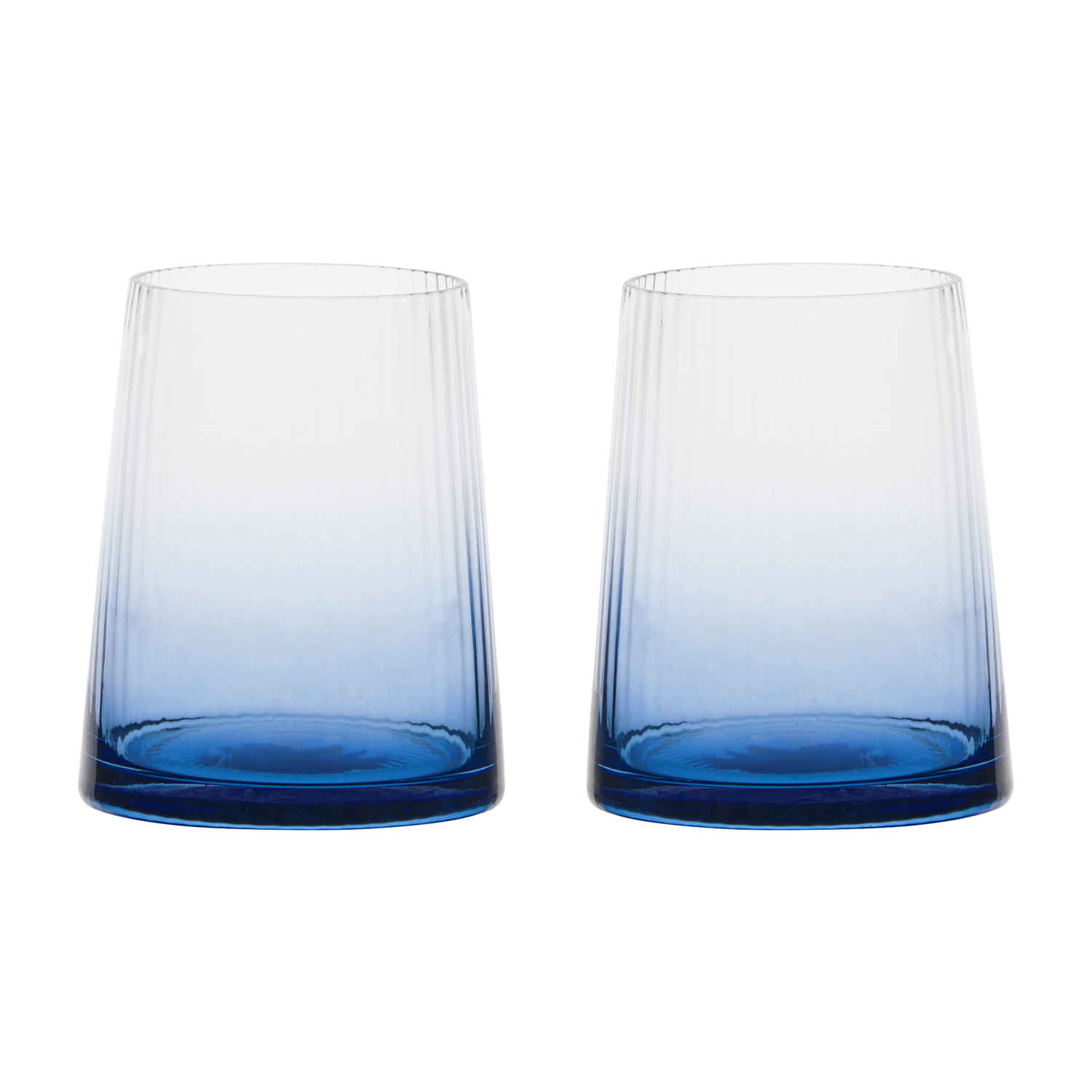 Empire Bleu - Verres old-fashioned, Set 2 - Anton Studio Designs